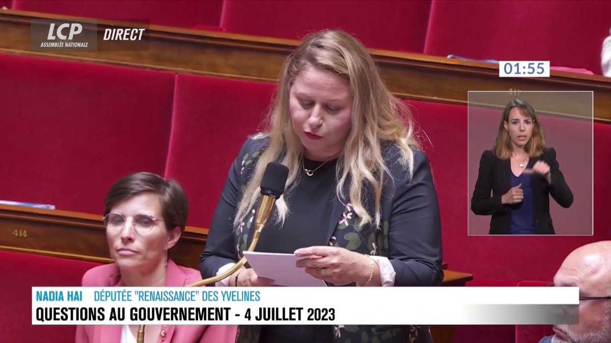 Violences urbaines : "Dans ces moments de crise, l'heure n'est ni ร l'analyse, ni aux propositions aussi farfelues soient-elles ; l'heure est ร la fermetรฉ. Tolรฉrance zรฉro face ร ces actes inacceptables", plaide Nadia HAI. #DirectAN #QAG
