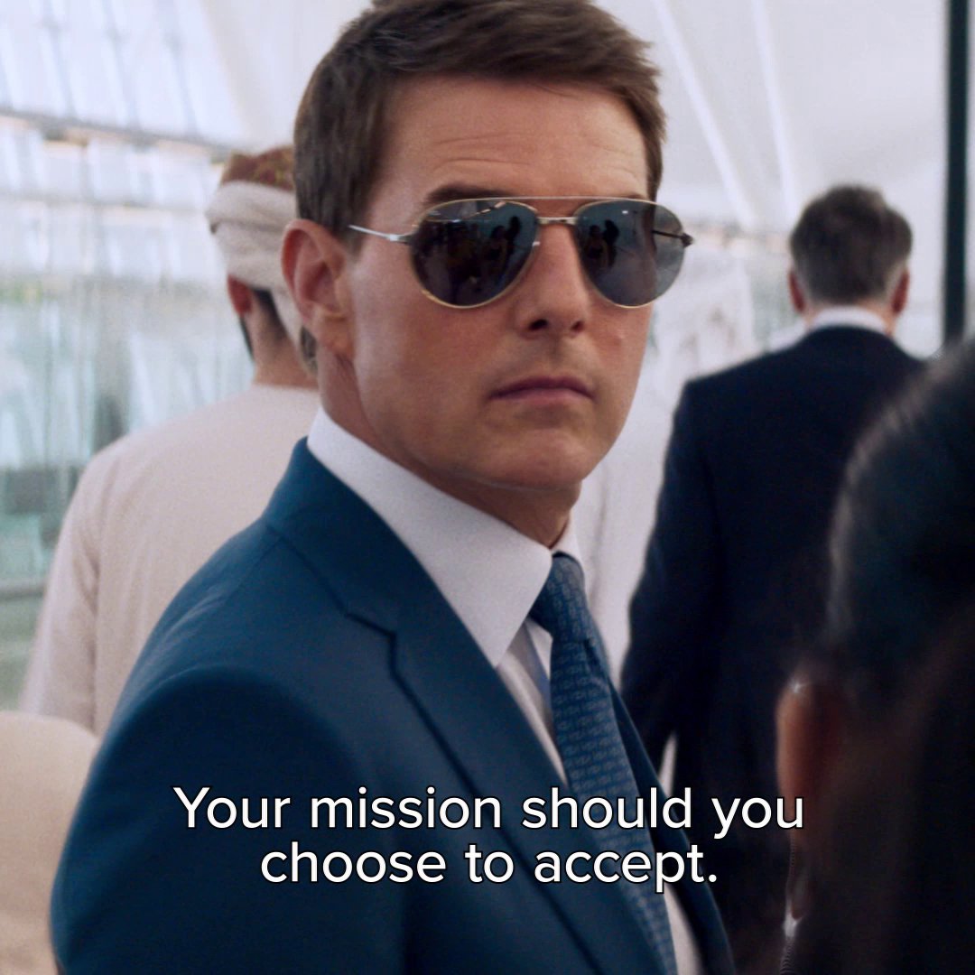 Choose the best movie of the summer. Get tickets now for #MissionImpossible - Dead Reckoning Part One. Only in theatres July 12.
