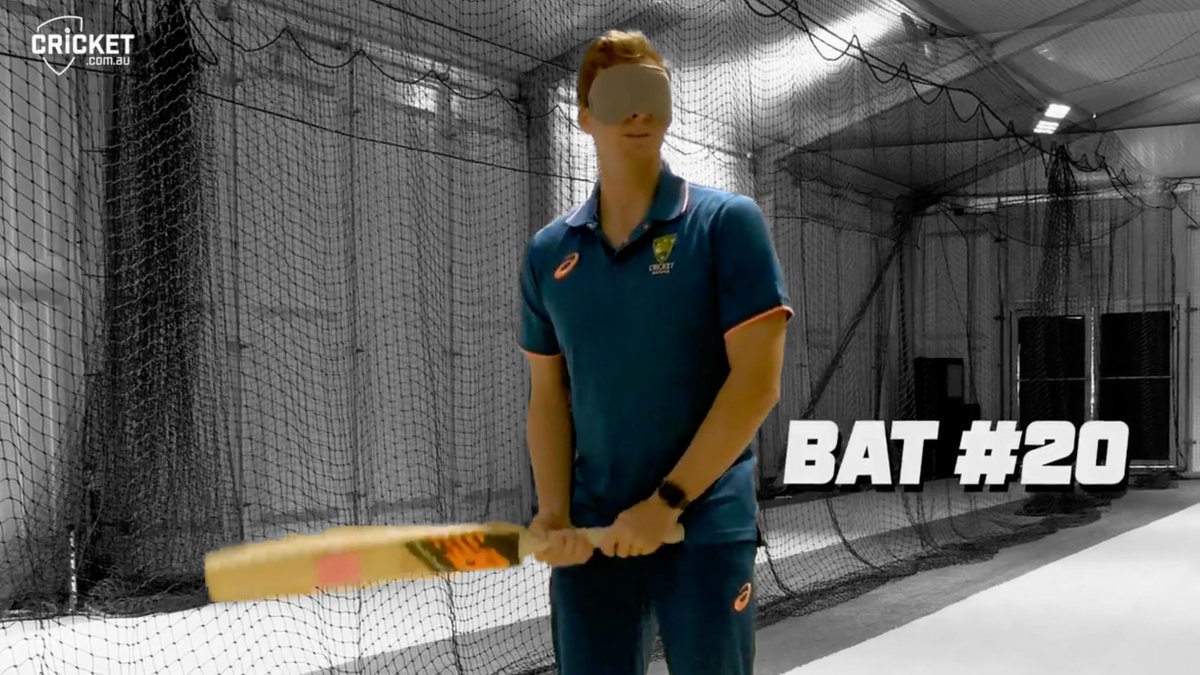 Steve Smith's exceptionally talented - but can he identify six of his cricket bats out of a line up, with a blindfold on? #Smith100 | #Ashes