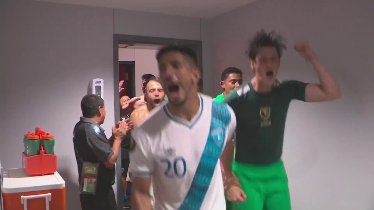 ¡Así celebra FFG🇬🇹 🇬🇹 el pase a Cuartos de Final! 👏 #Goldcup