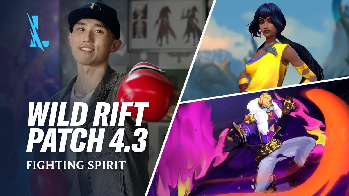 Welcome to the ring for Patch 4.3: Fighting Spirit with PapaSmoothie and John from the Wild Rift team! Coming July 18th: 💥 New champions 🥊 Soul Fighter event 2️⃣ New Wild Passes …and more ➡️ WATCH NOW: