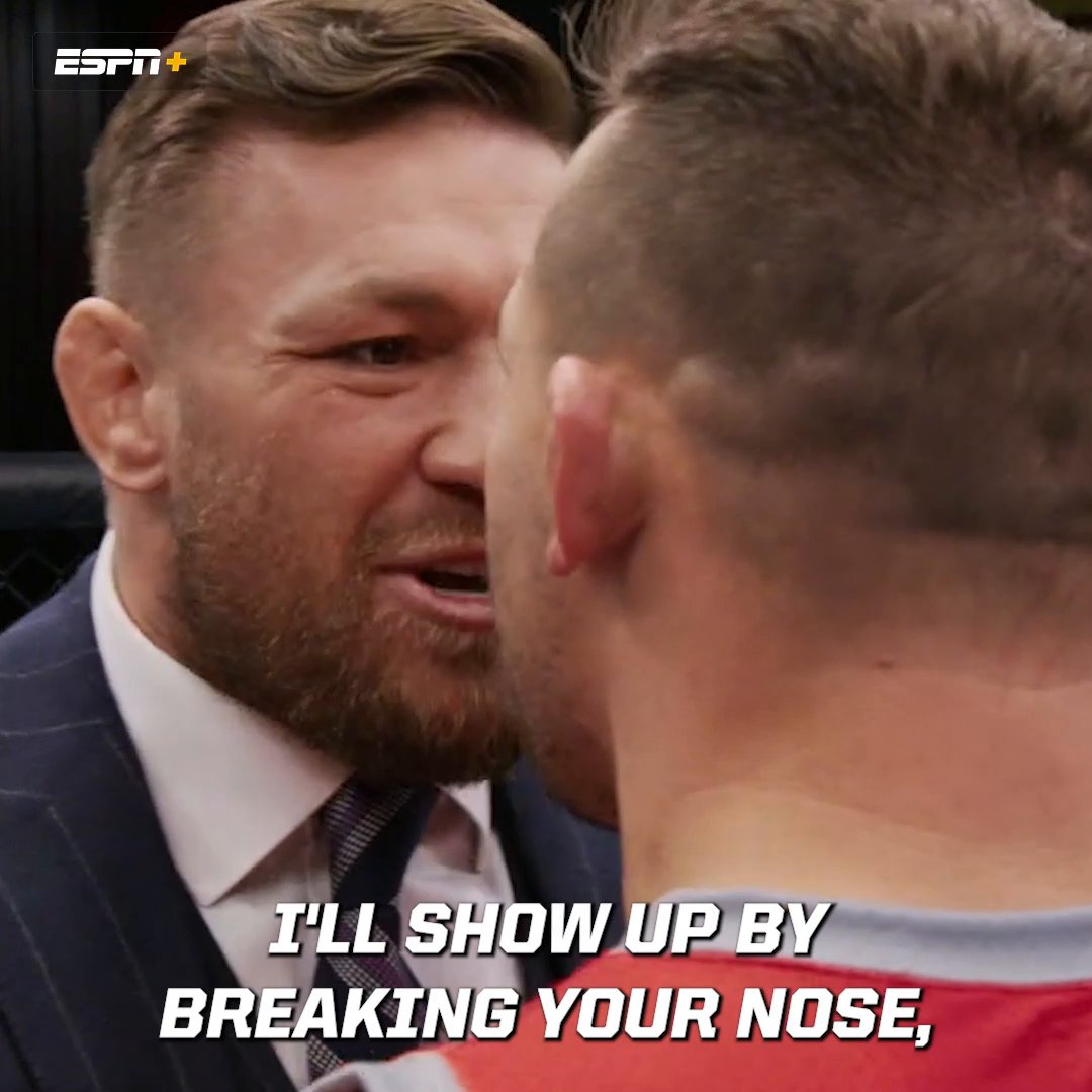 Things got chippy between Conor and Michael 👀 #TUF31
