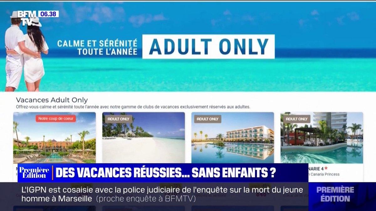 Le nouveau succès des vacances "Adult Only" pour les vacanciers à la recherche de calme