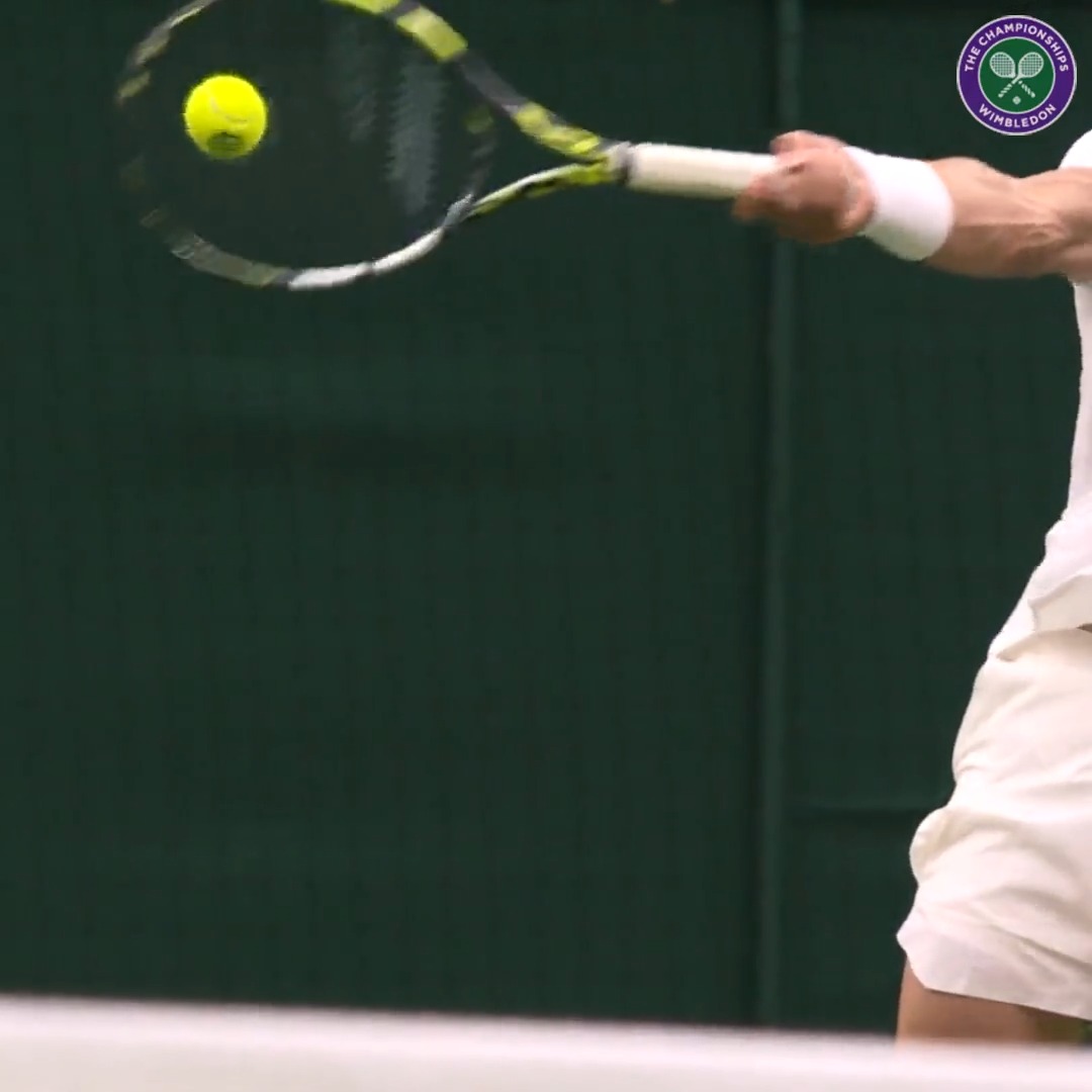 Letting it rip 💥 #Wimbledon | Carlos Alcaraz