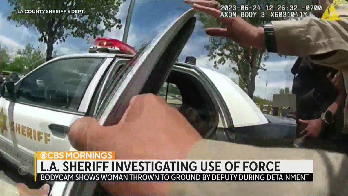 There is new controversy after police body camera video shows how L.A. County deputies reacted when a woman started filming an arrest on her phone. Disturbing video shows a deputy slamming the woman to the ground, after she and a man were accused of shoplifting.