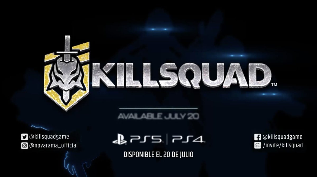📢¡De los creadores de Invizimals, Novarama, llega a PlayStation #Killsquad, un juego cooperativo lleno de acción🔥 Prepárate para frenéticas partidas, muchos disparos y hordas de enemigos a los que derrotar☠️ 🗓️Prepara a tu escuadrón para el 20/7 👉