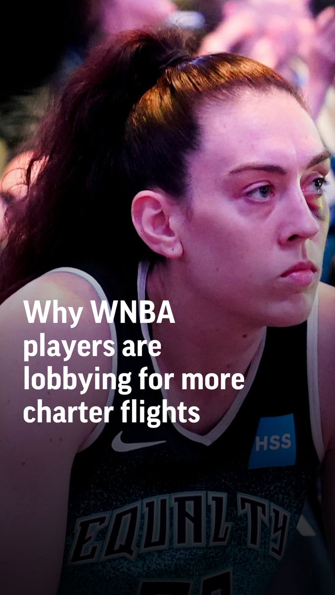 The New York Liberty had a 13-hour travel day that included bus rides, commercial flights and time spent at three airports to get from Connecticut to Las Vegas. The wear-and-tear on their bodies is one reason players are lobbying for charter flights.