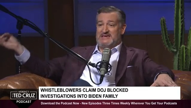 Sen. Ted Cruz (R-TX) argues one of the IRS whistleblowers, who claims the Justice Department interfered in the Hunter Biden investigation, is credible because he’s a “gay Democrat who’s married to a man.”