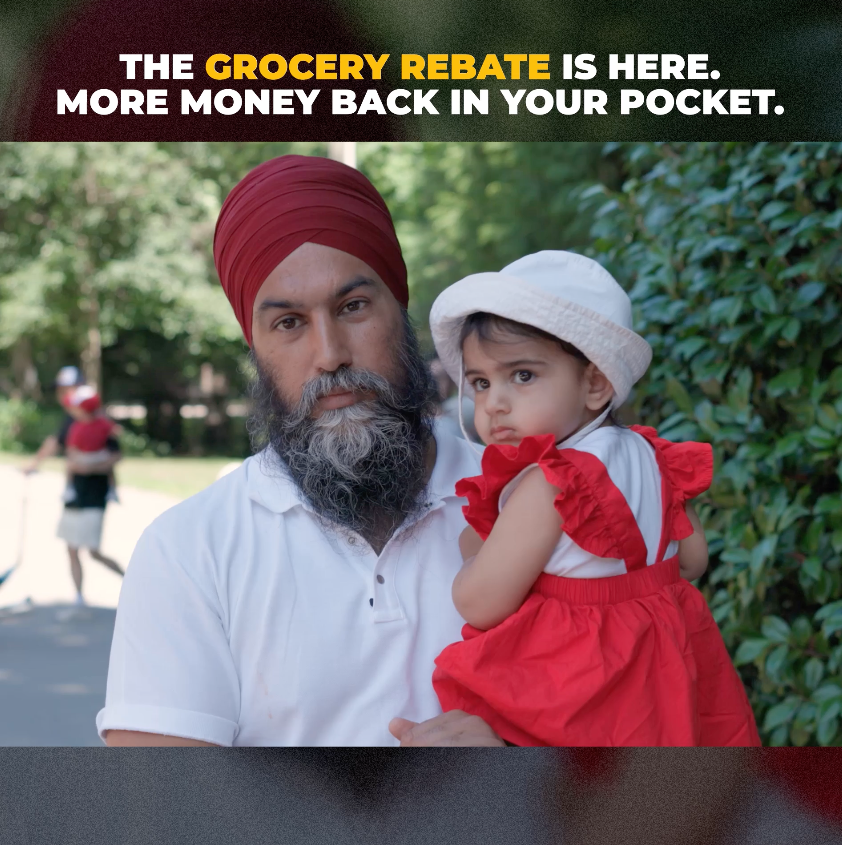 Today, 11 million Canadians will see more money back in their pocket with the Grocery Rebate. For months New Democrats have been fighting to make life more affordable for workers, for parents, and for you. Today we delivered. Text me to find out more information: 613-801-8210