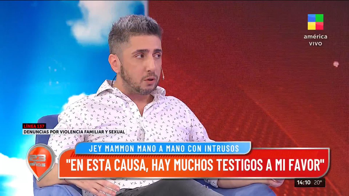 📺 Jey Mammon cuenta su verdad en #intrusos 💬 "Cuando salió el tema, no tuve reacción" 💬 "Sentí que era el momento para hablar" 💬 "En esta causa, hay muchos testigos a mi favor" Cc #Intrusos 👀