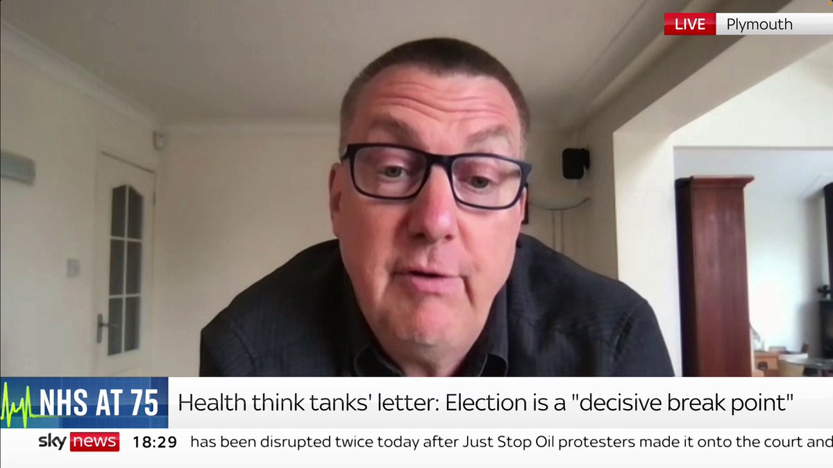 "(The NHS) isn't sustainable as things are". Dr Ian Higginson says the UK have been 'chucking short-term money' into the NHS, when "things come to a crisis point", and suggests that this method "isn't sustainable". 📺 Sky 501, Virgin 602, Freeview 233