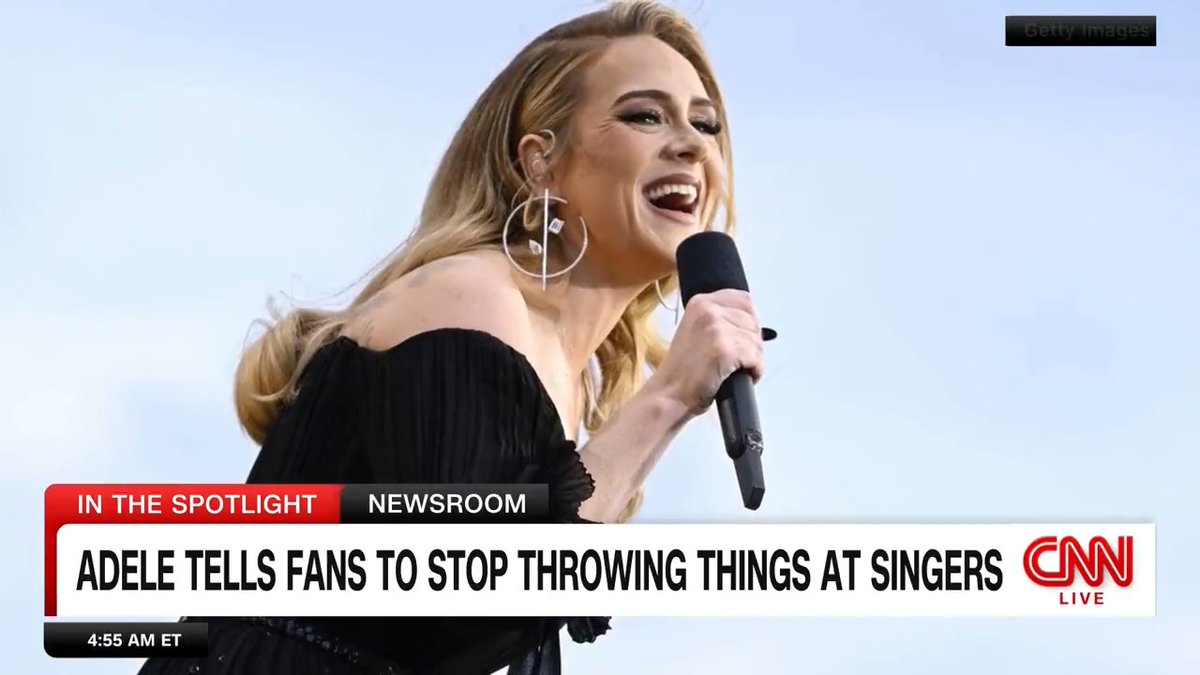 Adele wants you to stop throwing things during concerts