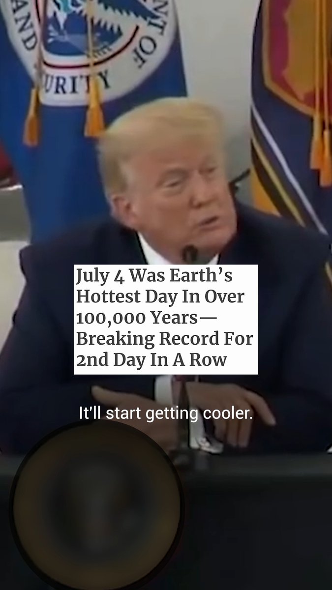 Yesterday was the hottest day in recorded history and Republicans STILL deny climate change.