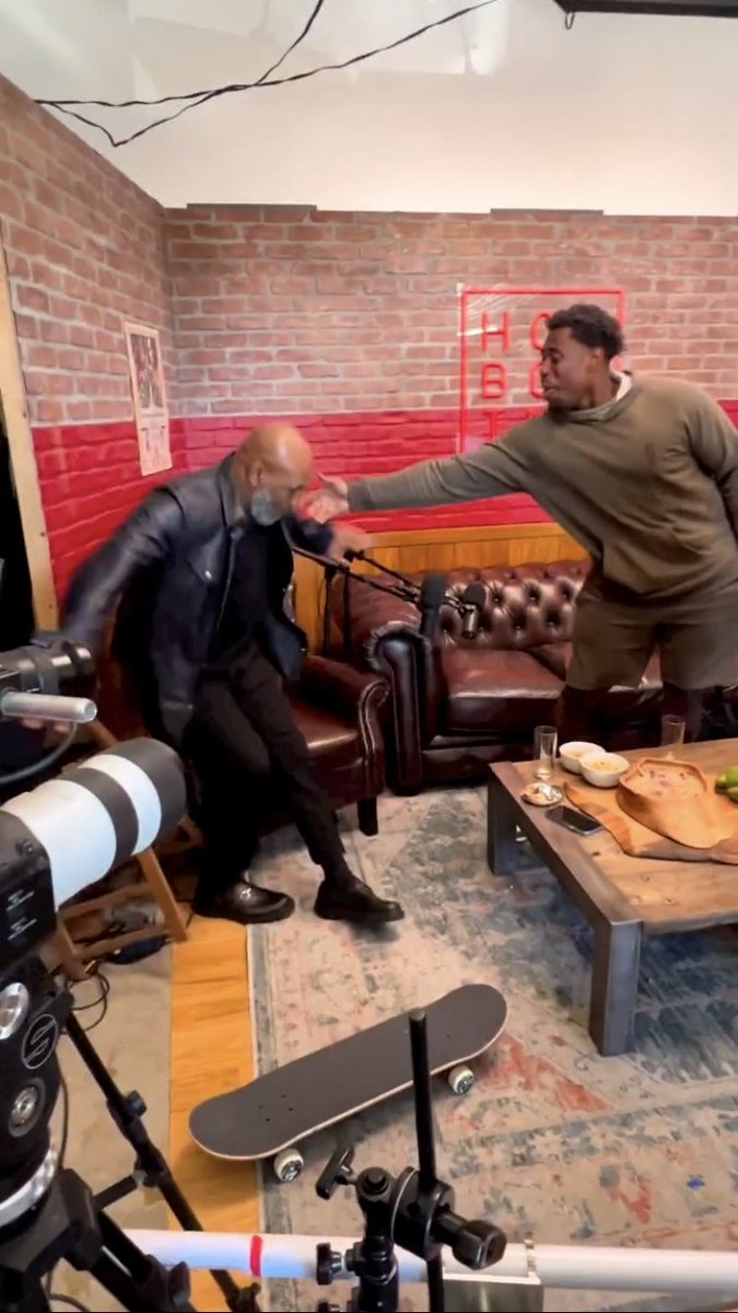 Mike Tyson failing to master skateboarding with Tony Hawk… [📽️ Mike Tyson]