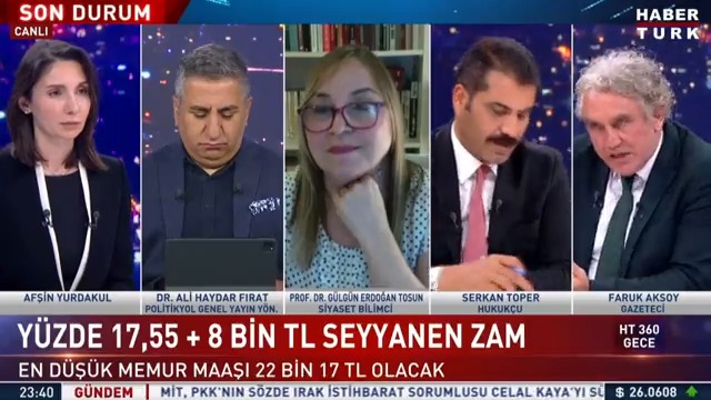 En düşük memur maaşı 22 bin 17 TL olacak... Hangi memur ne kadar alacak? Gazeteci Faruk Aksoy #HT360Gece'de değerlendirdi.
