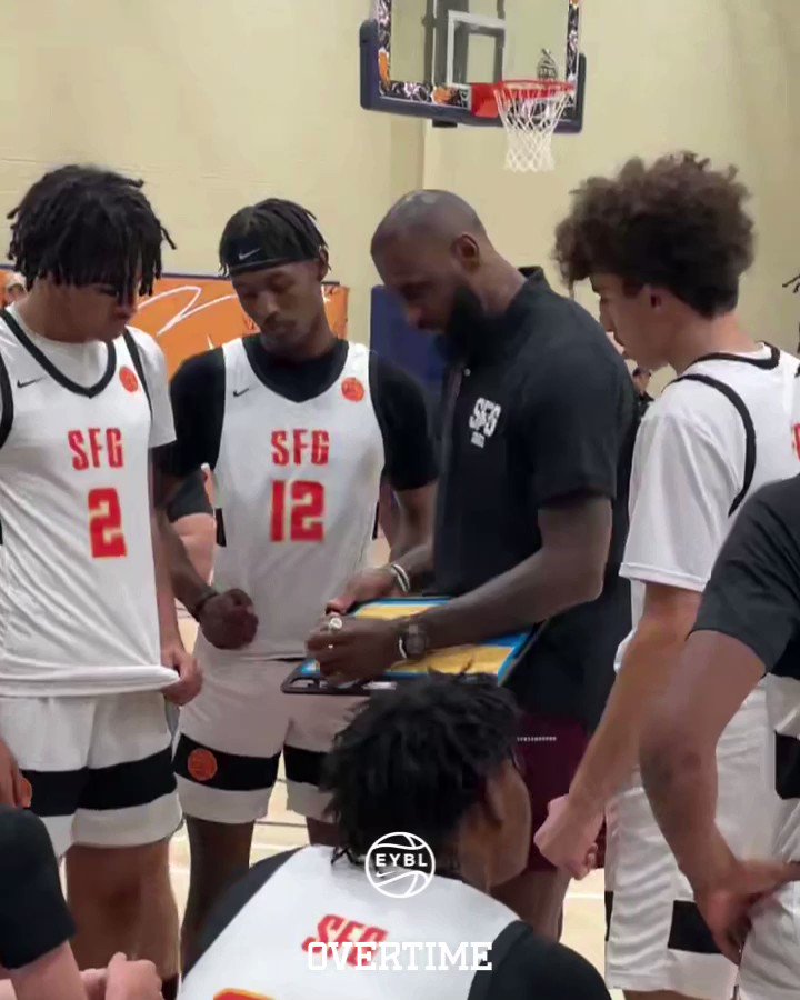 Bron and Rondo is an ELITE coaching duo 🔥 LeBron James Rajon Rondo EliteYouthBasketball