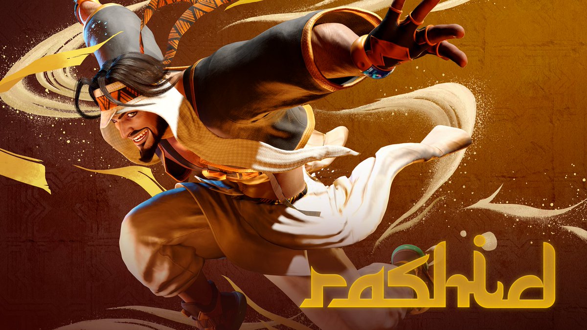 Rashid of the Turbulent Wind makes his #StreetFighter6 debut on July 24! 🌪️ With a whirlwind of moves that will send him flying through each fight, Rashid leaves all opponents in the dust – unless they decide to Like and Subscribe.