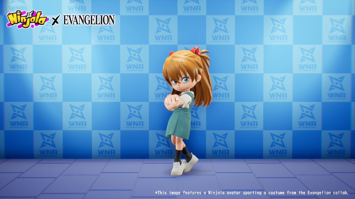 【Ninjala x Evangelion】 NOW AVAILABLE: Collab emotes in the Shinobi Shop!! ✨ Check out this sample video ⬇️⬇️ #NintendoSwitch #NinjalaxEvangelion #Evangelion #Ninjala