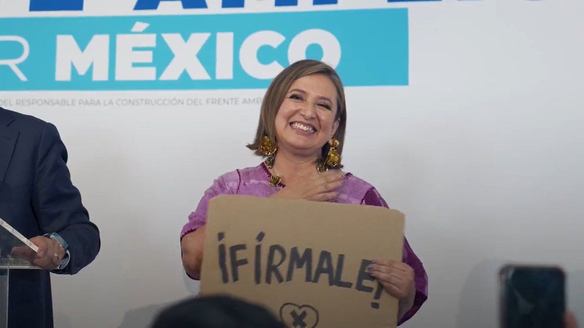 Necesitamos estar unidos para resolver los grandes problemas de México. 🫶🏼 #XóchitlVa #MéxicoMereceMás