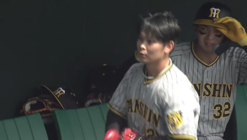 ⚾ウエスタン・リーグ⚾ 4⃣番スタメン起用に応える一発🌈✨ 阪神育成ルーキー #野口恭佑 選手の プロ初ホームランで反撃開始🐯🔥 🆚ソフトバンクvs 阪神 #プロ野球 #ファーム #hanshin