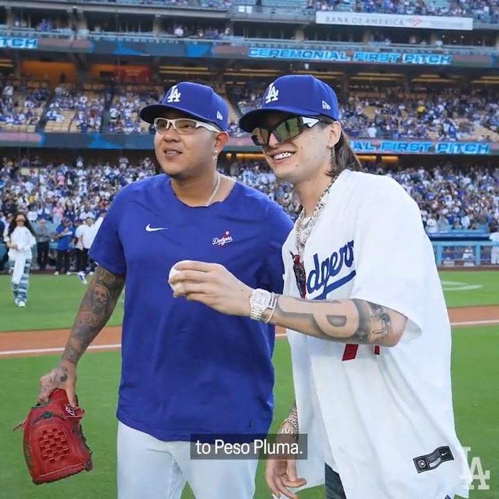Pura Doble P. 🕷️ Thanks for coming out to Dodger Stadium, Peso Pluma!