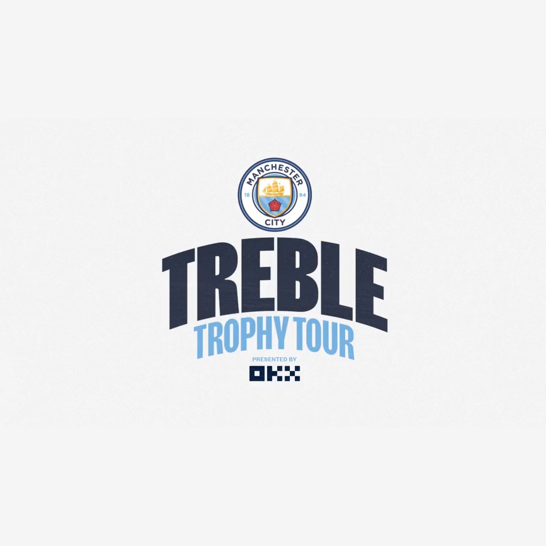 To celebrate our Treble winning season, we are launching the Treble Trophy Tour presented by OKX, taking our trophies to fans in Manchester and around the world! 🏆🌎