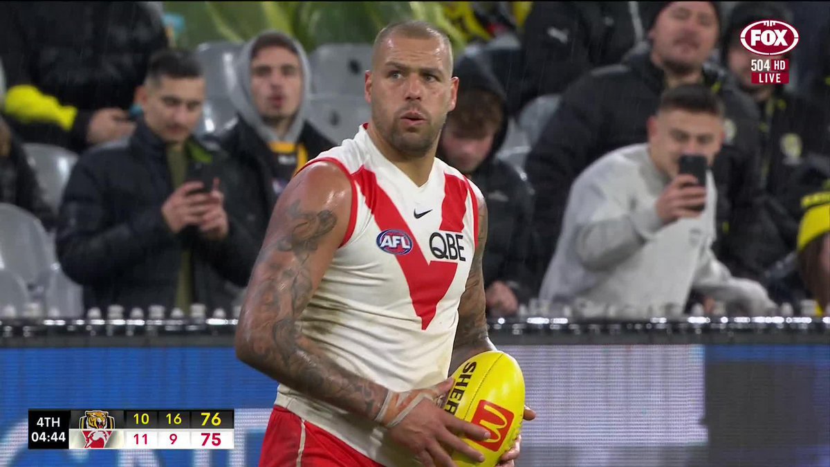Buddy with a critical chance in the final minutes, and he misses the lot! 📺 Watch #AFLTigersSwans LIVE on ch. 504 or stream on Kayo: ✍️ BLOG 🔢 MATCH CENTRE