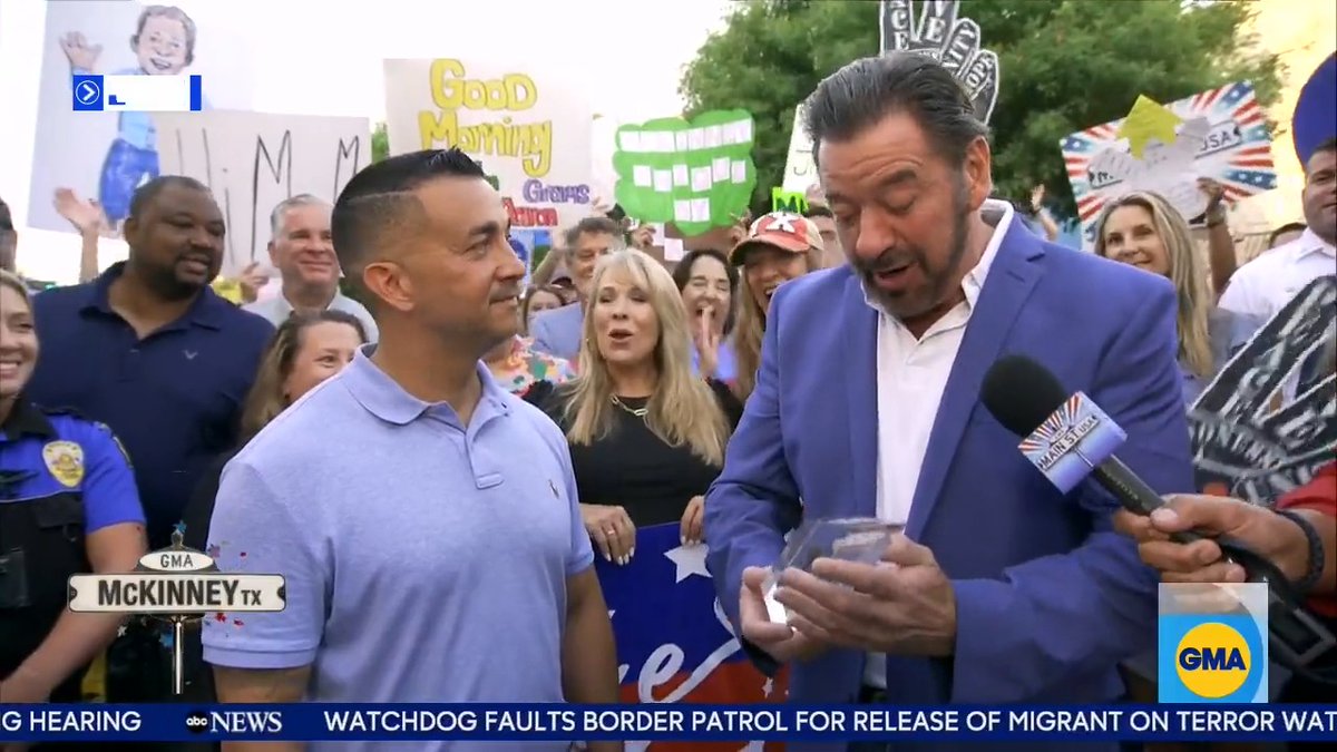 Good morning from McKinney, Texas! John Quiñones gives a special surprise to local entrepreneur Jason Hernandez, a man determined to give back to the community and people who changed his life.
