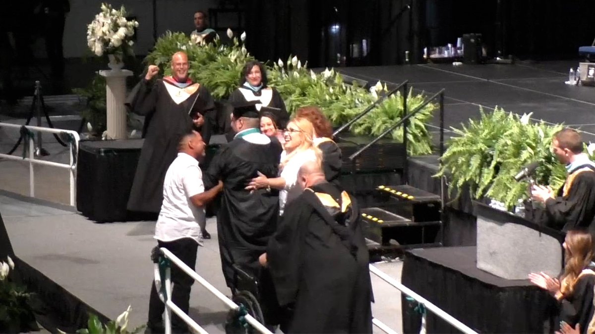 After months of rehab, this teenager reached a milestone just in time for graduation.