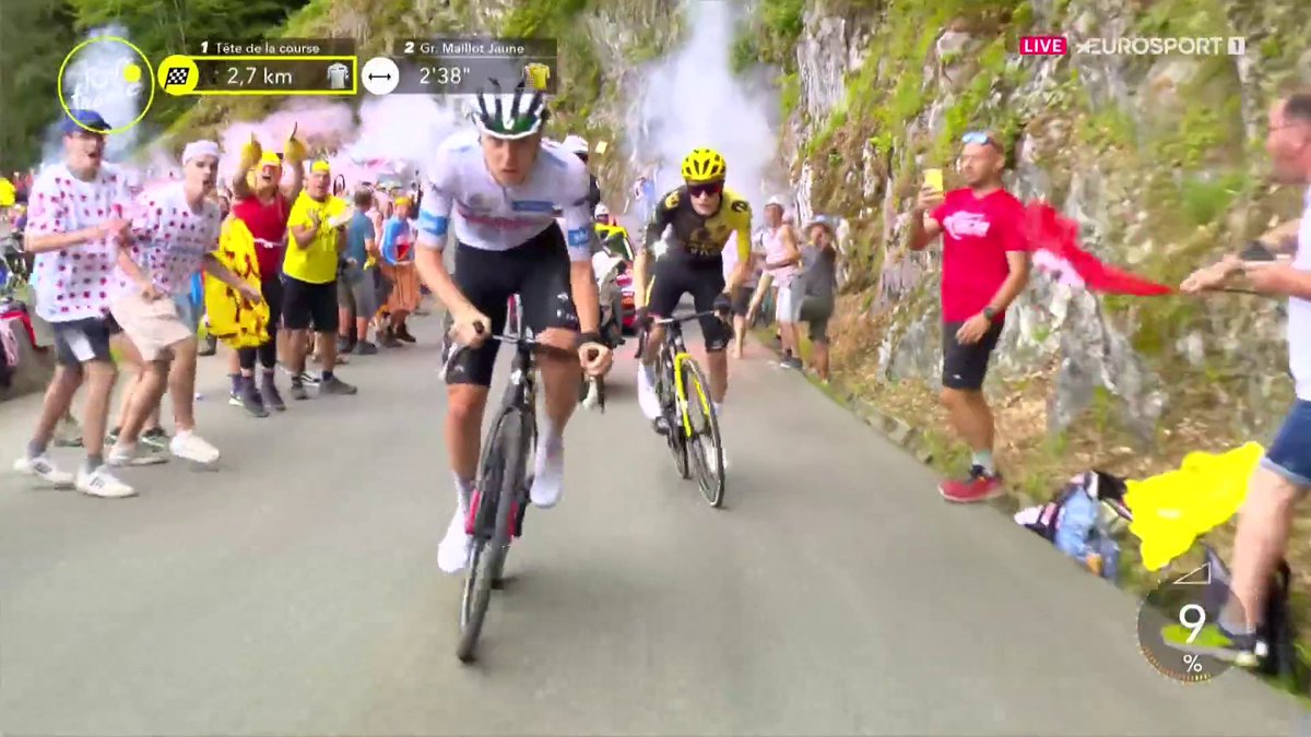 LA RÉPONSE DE TADEJ POGACAR 😱 #TDF2023 #LesRP