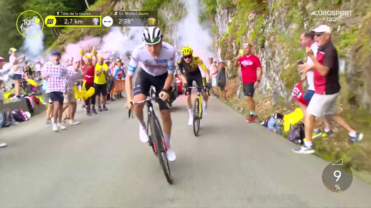 ¡𝐄𝐒𝐓𝐎 𝐄𝐒 𝐔𝐍𝐀 𝐋𝐎𝐂𝐔𝐑𝐀! ¡SÍ! ¡ATAQUE DE POGACAR Y VINGEGAARD SUFRE Y NO PUEDE SEGUIRLE EL RITMO EN CAUTERETS! #TDF2023 | #LaCasadelCiclismo