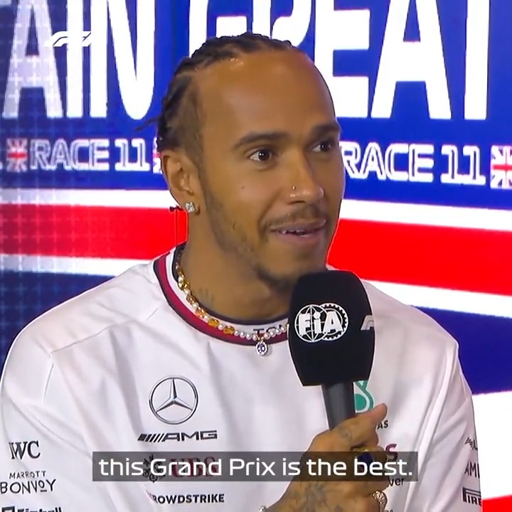 "This Grand Prix is the best" 🇬🇧 Silverstone holds so many good memories for Lewis Hamilton #BritishGP #F1