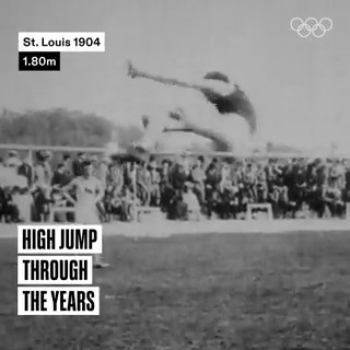The evolution of the Olympic men's high jump. 😮 #tbt #Olympics