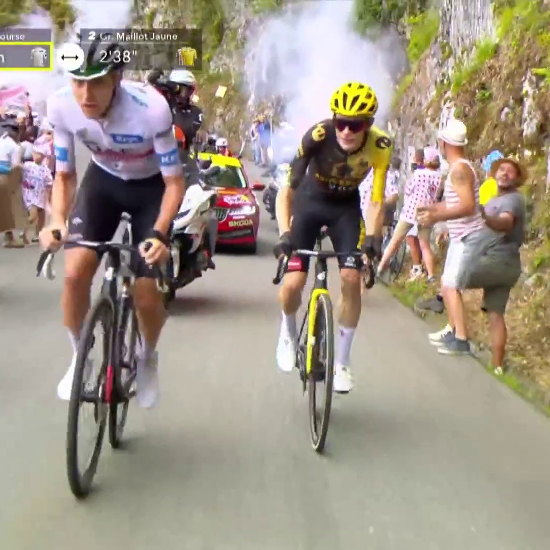 Questo non è ciclismo. Dev'essere qualcosa di molto vicino al Paradiso. #Pogacar | #Vingegaard | #EurosportCiclismo | #TDF2023