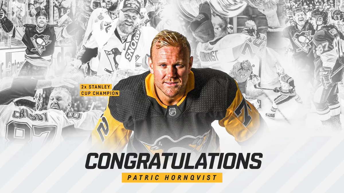 We wouldn't have won back-to-back without you 🏆🏆 Congrats on your retirement, Patric Hornqvist!