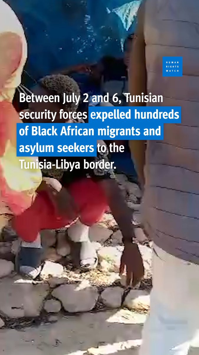 Between July 2 and 6, Tunisian security forces expelled hundreds of Black African migrants and asylum seekers to the Tunisia-Libya border. Videos, photos and testimonies show they suffered abuse by Tunisian security forces ⤵️