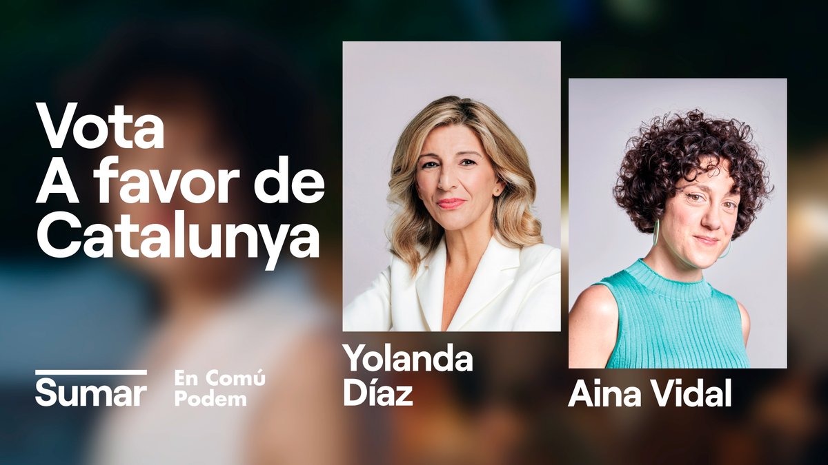 Aquest #23J, vota a favor teu. Vota a favor de Catalunya.