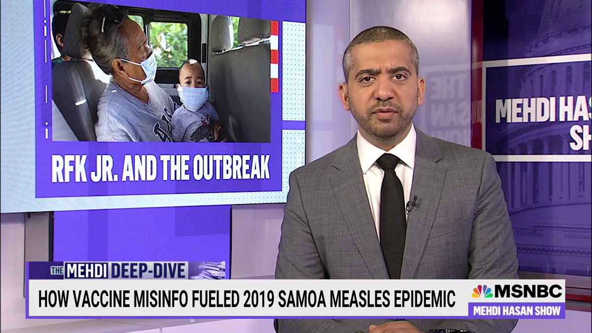 In 2019, Samoa faced a measles epidemic. Dozens of innocent kids died, after vaccination rates fell, egged on by RFK Jr. &amp; his anti-vax organization. Shamelessly, RFK even blamed the deaths on the vaccine, in a letter to the Samoan PM. Watch my deep-dive: