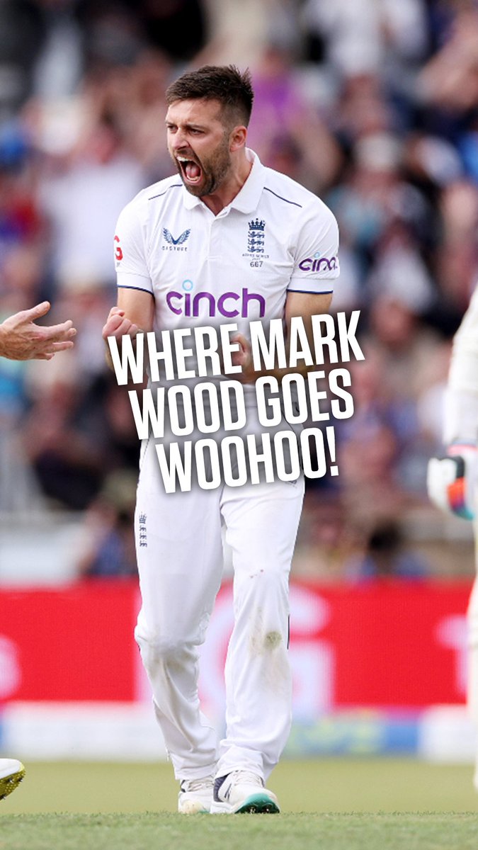 Stand back, it's Mark Woo(hoo)d 😄 #ENGvAUS #CricketTwitter #Ashes