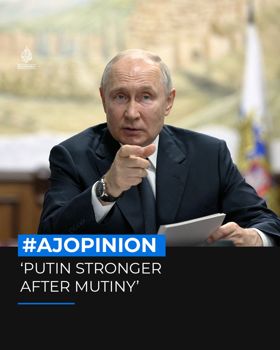 The mutiny led by Wagner’s Yevgeny Prigozhin was seen as one of the most significant challenges Vladimir Putin has ever faced. Far from marking the beginning of the end for Russia’s president, journalist Leonid Ragozin explains why it could have made him stronger ⤵️ #AJOPINION
