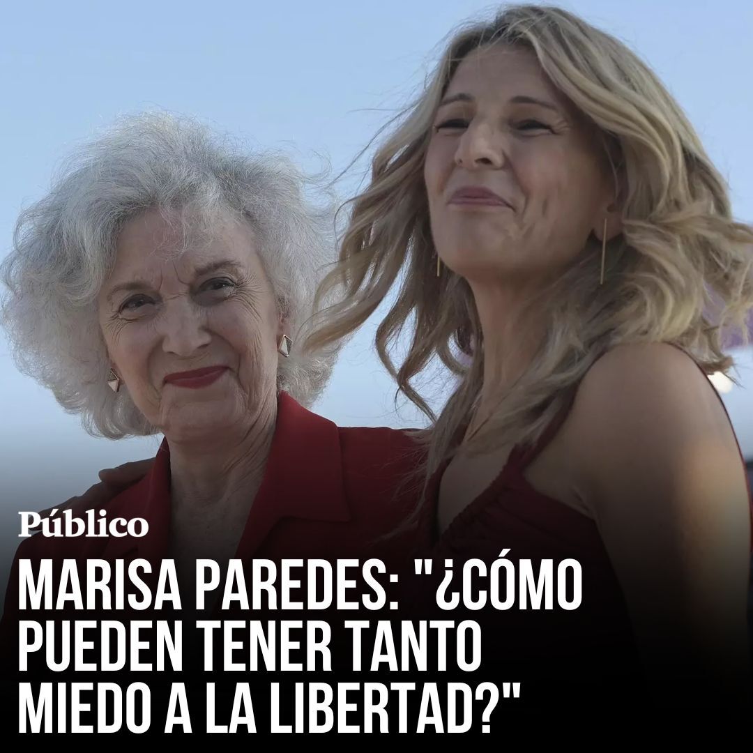 Marisa Paredes carga contra PP y Vox: "¿Cómo pueden tener tanto miedo a la libertad?"