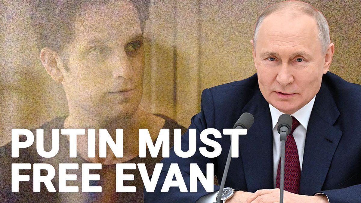 100 days in a Russian prison. He has committed no crime. He only did his job as a journalist. Free Evan Gershkovich. Emma Tucker Matt Chorley #IstandwithEvan