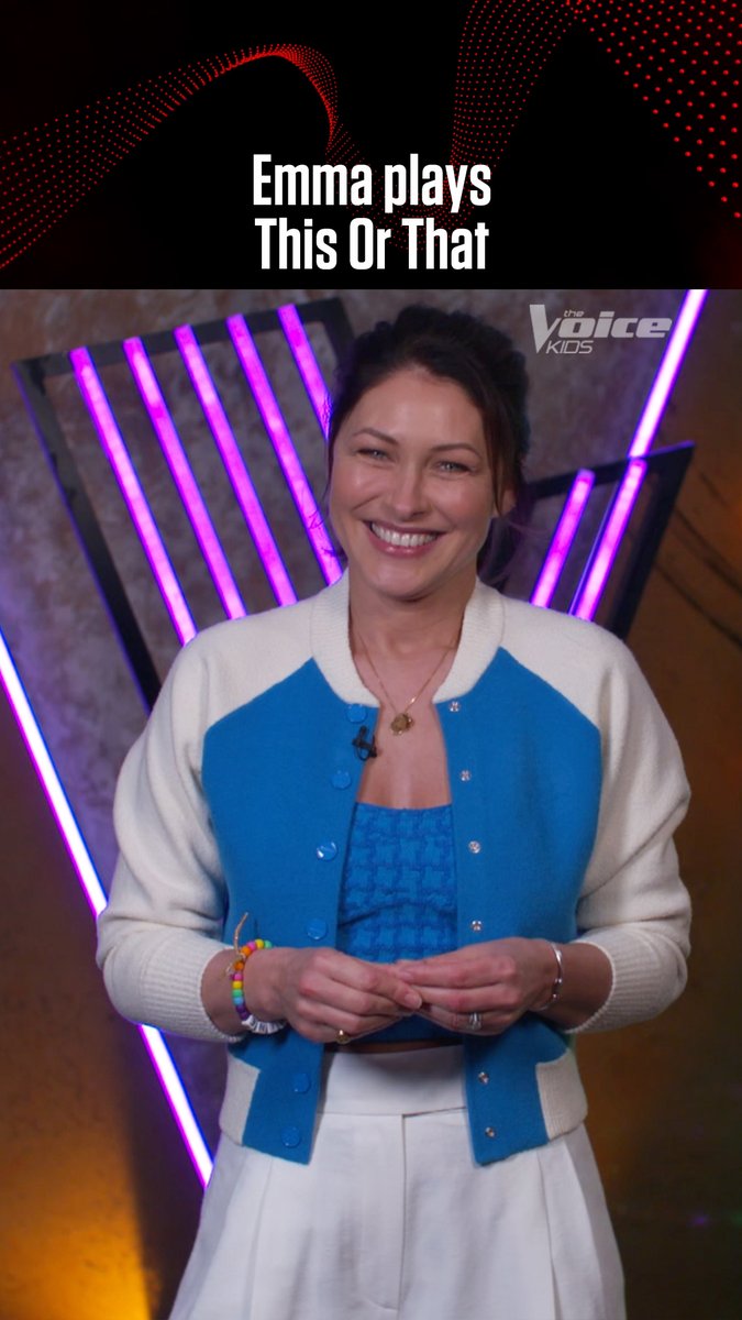 .Emma Willis talks us through some musical decisions in a game of This Or That 🎶 Join us for a singalong this Saturday at 7.30pm on ITV1, STV and ITVX as the blind auditions continue! #TheVoiceKidsUK