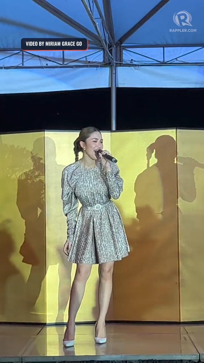 WATCH: Filipino singer Julie Anne San Jose sings 'Voltes V no Uta,' the theme song of Japanese anime series Voltes V, at the 69th Japan Self-Defense Forces Anniversary on Friday, July 7. 🎥: Miriam Grace Go