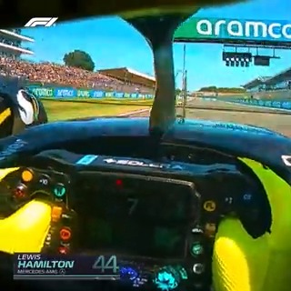 Enjoy a tour of Silverstone via Lewis Hamilton's helmet cam! ✨ #BritishGP #F1
