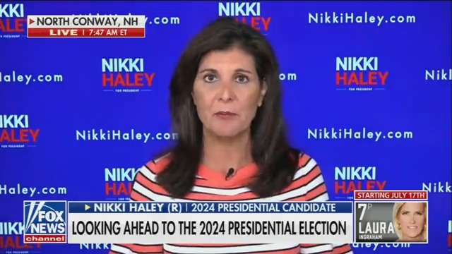2024 GOP presidential candidate Nikki Haley: “Anyone is better than President Kamala Harris. Anyone.” Fox News’ Brian Kilmeade: “You mean President Biden?” Haley: “Well, I think it’s President Harris.”