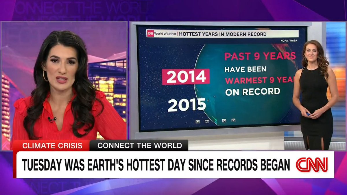 Tuesday was Earth's hottest day since records began