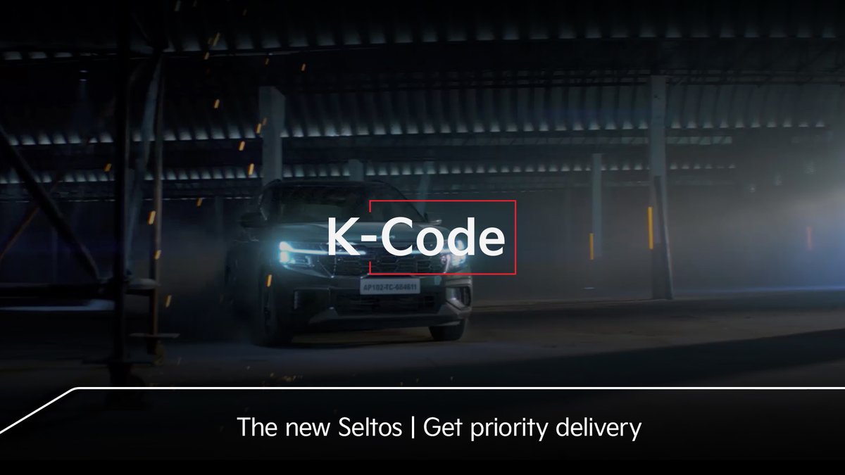 Bring The new Seltos home, early by getting priority delivery with #Kcode.​ Disclaimer: Pre-book #TheNewSeltos 14 Jul’23 onwards. But, only the bookings done on 14 Jul’23 (00:01AM to 11:59PM​) with K-Code(s) will qualify for priority delivery under K-Code Referral Program.