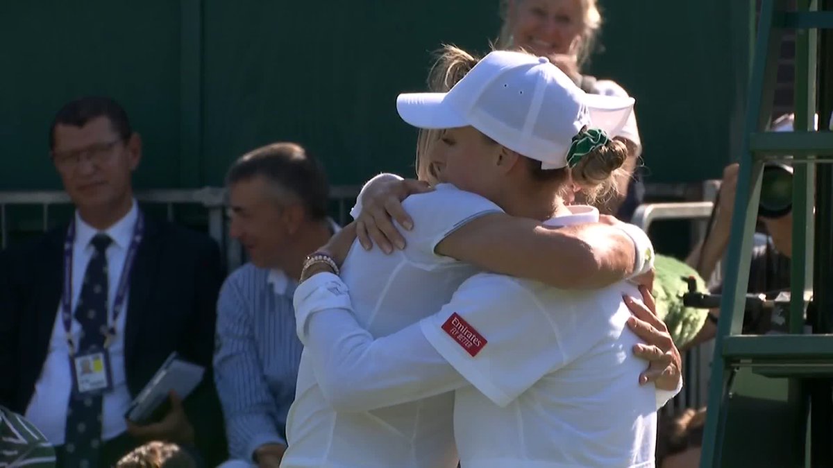 3 hours and 40 minutes 🤯 Lesia Tsurenko prevails in an incredible battle against Ana Bogdan, 4-6, 6-3, 7-6(18) 🙌 #Wimbledon