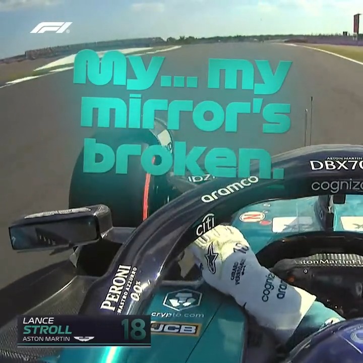 Not ideal at 200mph! 😮 #BritishGP #F1